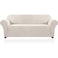 PrinceDeco Oversized Stretch Sofa Cover Slipcover 1Piece Spandex Jacquard Fabric Universal Couch Cover for 3 Cushion Washable Non Slip Sofa Cover Pet Friendly XL Sofa 101110 Ivory