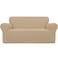 Easy-Going EasyGoing Stretch Loveseat Slipcover 1Piece Sofa Cover Furniture Protector Couch Soft with Elastic Bottom for Kids Polyester Spandex Jacquard Fabric Small Checks Loveseat Sand