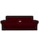 Easy-Going EasyGoing 100 Dual Waterproof 4 Pieces Oversized Cover Stretch Soft Couch Cover for Dogs Sofa Slipcover for 3 Separate Cushion Couch Leakproof Furniture Protector for Kids Pets Wine