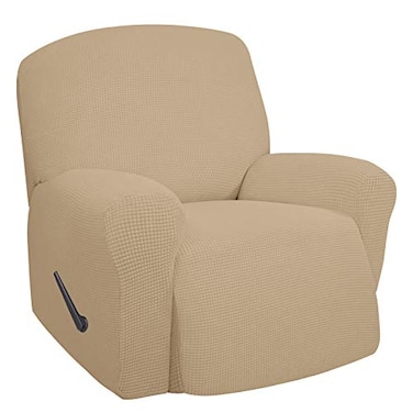 Easy-Going EasyGoing Oversized Recliner Chair Stretch Cover Sofa Slipcover Sand