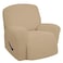 Easy-Going EasyGoing Oversized Recliner Chair Stretch Cover Sofa Slipcover Sand