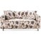 Lamberia Printed Sofa Cover Stretch Couch Cover Sofa Slipcovers for Couches and Loveseats with Two Pillow Cases Love Forever Loveseat