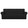 PureFit Super Stretch Oversized Sofa Slipcover Spandex Non Slip Soft Couch Sofa Cover Washable Furniture Protector with Non Skid Foam and Elastic Bottom for Kids Pets Oversized Sofa Black