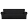 PureFit Super Stretch Oversized Sofa Slipcover Spandex Non Slip Soft Couch Sofa Cover Washable Furniture Protector with Non Skid Foam and Elastic Bottom for Kids Pets Oversized Sofa Black