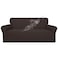 Easy-Going EasyGoing 100 Waterproof Couch Cover Dual Waterproof Sofa Cover Stretch Jacquard Sofa Slipcover Leakproof Furniture Protector for Kids Pets Dog and Cat Sofa Chocolate