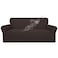 Easy-Going EasyGoing 100 Waterproof Couch Cover Dual Waterproof Sofa Cover Stretch Jacquard Sofa Slipcover Leakproof Furniture Protector for Kids Pets Dog and Cat Sofa Chocolate