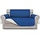Easy-Going EasyGoing Reversible Loveseat Couch Cover for 2 Cushion Couch Sofa Cover for Dogs Water Resistant Furniture Protector with Foam Sticks Elastic Straps for Pet Loveseat BlueIvory