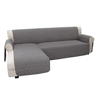 Easy-Going EasyGoing Sofa Slipcover L Shape Sofa Cover Sectional Couch Cover Furniture Protector Mat for Pets Dog Cat XLargeGrayGray
