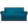 Easy-Going EasyGoing 3 Pieces Stretch Soft Couch Cover for Dogs Washable Sofa Slipcover for 2 Separate Cushion Couch Elastic Furniture Protector for Pets Kids Loveseat Peacock Blue