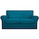 Easy-Going EasyGoing 3 Pieces Stretch Soft Couch Cover for Dogs Washable Sofa Slipcover for 2 Separate Cushion Couch Elastic Furniture Protector for Pets Kids Loveseat Peacock Blue