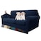 MAXIJIN 4 Piece Couch Covers for 3 Cushion Couch Super Stretch Non Slip Couch Cover for Dogs Pet Friendly Elastic Jacquard Furniture Protector Sofa Slipcovers Sofa Navy Blue