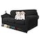 MAXIJIN 4 Piece Couch Covers for 3 Cushion Couch Super Stretch Non Slip Couch Cover for Dogs Pet Friendly Elastic Jacquard Furniture Protector Sofa Slipcovers Sofa Black