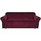 H.VERSAILTEX HVERSAILTEX Stretch Velvet Sofa Covers Large Couch Covers Sofa Slipcovers Furniture Protector Soft with Non Slip Elastic Bottom Feature Thick Comfy Rich Velour Extra Wide Sofa 98105 Burgu