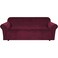 H.VERSAILTEX HVERSAILTEX Stretch Velvet Sofa Covers Large Couch Covers Sofa Slipcovers Furniture Protector Soft with Non Slip Elastic Bottom Feature Thick Comfy Rich Velour Extra Wide Sofa 98105 Burgu