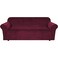 H.VERSAILTEX HVERSAILTEX Stretch Velvet Sofa Covers Large Couch Covers Sofa Slipcovers Furniture Protector Soft with Non Slip Elastic Bottom Feature Thick Comfy Rich Velour Extra Wide Sofa 98105 Burgu