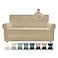 ZNSAYOTX Luxury Velvet Couch Cover 4 Piece 7292 Stretch Sofa Covers for 3 Cushion Couch Thick Soft Sofa Slipcover with Non Slip Strap Dog Pet Friendly Nice Furniture Protector Camel