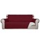 PureFit Reversible Quilted Sofa Cover Water Resistant Slipcover Furniture Protector Washable Couch Cover with Non Slip and Elastic Straps for Kids Pets Oversized Sofa RedIvory