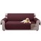U-NICE HOME UNICE HOME Large Sofa Cover Reversible Couch Cover for Dogs with Elastic Straps Water Resistant Furniture Protector for 4 Cushion Couch Oversized Sofa BurgundyTan