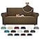 ZNSAYOTX Super Stretch Couch Cover 7292 Universal Sofa Covers with Elastic Bottom Dog Cat Pets Friendly Washable Furniture Protector Fitted Sofa Slipcovers Stay in Place Brown Sofa