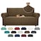 ZNSAYOTX Super Stretch Couch Cover 7292 Universal Sofa Covers with Elastic Bottom Dog Cat Pets Friendly Washable Furniture Protector Fitted Sofa Slipcovers Stay in Place Brown Sofa
