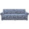 hyha Couch Cover Floral Pattern Stretch Printed 4 Pieces Sofa Slipcovers for 3 Separate Cushion Couch Washable Furniture Protector for DogsSofa Baroque