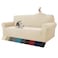ZNSAYOTX 1 Piece Jacquard Couch Covers for 3 Cushion Couch High Stretch Sofa Cover for Pets Dogs Anti Slip Extra Large Sofa Slipcovers Furniture Protector XL Sofa Light Beige