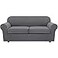 H.VERSAILTEX HVERSAILTEX 3 Piece Stretch Sofa Covers for 2 Cushion Sofa Couch Covers for Living Room Furniture Cover Base Cover Plus 2 Seat Cushion Covers Thicker Jacquard FabricLarge Sofa Grey