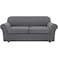 H.VERSAILTEX HVERSAILTEX 3 Piece Stretch Sofa Covers for 2 Cushion Sofa Couch Covers for Living Room Furniture Cover Base Cover Plus 2 Seat Cushion Covers Thicker Jacquard FabricLarge Sofa Grey