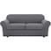 H.VERSAILTEX HVERSAILTEX 3 Piece Stretch Sofa Covers for 2 Cushion Sofa Couch Covers for Living Room Furniture Cover Base Cover Plus 2 Seat Cushion Covers Thicker Jacquard FabricLarge Sofa Grey