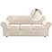 H.VERSAILTEX HVERSAILTEX Modern Velvet Plush 4 Piece High Stretch Sofa Slipcover Furniture Protector Form Fit Luxury Thick Sofa Cover for 3 Cushion Couch Machine Washable Width Up to 90 InchSofaIvory