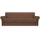 Easy-Going EasyGoing 4 Pieces Oversized Stretch Soft Couch Cover for Dogs Washable Sofa Slipcover for 3 Separate Cushion Couch Elastic Furniture Protector for Pets Kids Brown