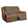 Easy-Going EasyGoing Loveseat Recliner Cover Reversible Couch Cover for Double Recliner Split Sofa Cover for Each Seat Furniture Protector with Elastic Straps for Kids Dogs Pets2 Seater CamelIvory
