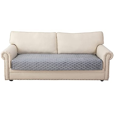 Eismodra Couch CoverSectional Couch CoversSofa Covers for 3 Cushion CouchAntiSlip Sofa Slipcovers for Dogs Cats Kids Loveseat Recliner L Shaped ArmrestLight Gray 43x63Only 1 Piece