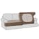 H.VERSAILTEX HVERSAILTEX Stretch Velvet 2 Piece T Cushion Sofa Slipcovers Individually Fitting Cushion Covers for 2 Cushion Couch Stay in Place Taupe