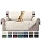 H.VERSAILTEX HVERSAILTEX Sofa Protector for DogsCatsPets Sofa Covers Slipcover Quilted Couch Coveres Loveseat Covers with Non Slip Elastic Strap Water Resistant Seat Width 46 Loveseat IvoryBeige