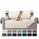 H.VERSAILTEX HVERSAILTEX Sofa Protector for DogsCatsPets Sofa Covers Slipcover Quilted Couch Coveres Loveseat Covers with Non Slip Elastic Strap Water Resistant Seat Width 46 Loveseat IvoryBeige