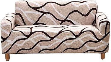 HOOBUY Printed Sofa Cover Stretch Couch Covers Patterned Loveseat Slipcovers for 2 Seater Cushion Couch Love Seat Set NC 2 SeaterLoveseat