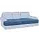 H.VERSAILTEX HVERSAILTEX Stretch 2 Piece T Cushion Sofa Slipcovers Individually Sofa Cushion Covers for 2 Cushion Couch Sofa Seat Cushion Covers with Elastic Bands Featuring Thicker Jacquard Fabric Du