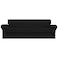 Easy-Going EasyGoing 4 Pieces Stretch Couch Cover Oversized Sofa Cover for Dogs Washable Sofa Slipcover for 3 Separate Cushion Couch Fabric Elastic Furniture Protector for Pets Kids Black Oversized So
