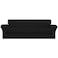 Easy-Going EasyGoing 4 Pieces Stretch Couch Cover Oversized Sofa Cover for Dogs Washable Sofa Slipcover for 3 Separate Cushion Couch Fabric Elastic Furniture Protector for Pets Kids Black Oversized So
