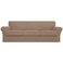 Easy-Going EasyGoing 4 Pieces Stretch Couch Cover Oversized Sofa Cover for Dogs Washable Sofa Slipcover for 3 Separate Cushion Couch Spandex Elastic Furniture Protector for Pets Kids Camel Oversized S