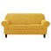 CONRUSER Stretch Sofa Slipcover Soft Jacquard Sofa Covers for 2 Cushion Couch Washable Furniture Protector for Pets Kids Yellow M