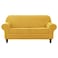 CONRUSER Stretch Sofa Slipcover Soft Jacquard Sofa Covers for 2 Cushion Couch Washable Furniture Protector for Pets Kids Yellow M