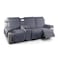 TAOCOCO Non Slip Recliner Sofa Covers for 3 Cushion Couch Waterproof Reclining sofa cover for Leather Sofa with Console Split Reclining Couch Cover Recliner Furniture Protector 3 Seater Dark Grey