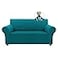 Asnomy Sofa Covers for 2 Cushion Couch Stretch loveseat Covers Slipcovers Pet Protector Furniture Covers for Dogs Cats Spandex Jacquard Fabric Small Checks MediumPeacock Blue