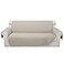 Luxshare Home Reversible Couch Cover for 3 Cushion Couch for Pet Friednly Sofa Cover for Dogs Water Resistant Furniture Protector Washable with Elastic StrapsSofaBeigeBeige