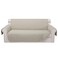 Luxshare Home Reversible Couch Cover for 3 Cushion Couch for Pet Friednly Sofa Cover for Dogs Water Resistant Furniture Protector Washable with Elastic StrapsSofaBeigeBeige