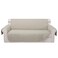 Luxshare Home Reversible Couch Cover for 3 Cushion Couch for Pet Friednly Sofa Cover for Dogs Water Resistant Furniture Protector Washable with Elastic StrapsSofaBeigeBeige