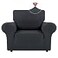 LURKA Stretch Chair Sofa Slipcovers 1 Piece Couch Covers for Sofa Furniture Protector Full Sofa Covers with Elastic Bottom for Kids and Dog Small Dark Grey