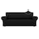 LURKA Stretch Oversized Sofa Slipcovers 1 Piece Couch Covers for 3 Cushion Couch Sofa Furniture Protector Full Sofa Covers with Elastic Bottom for Kids and Pet XLarge Black